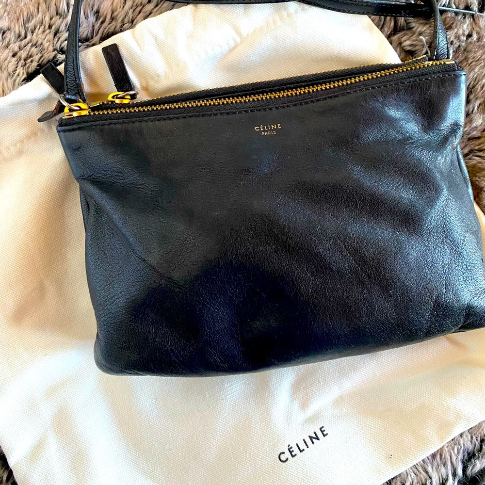 Celine Trio Leather Mini Crossbody Bag